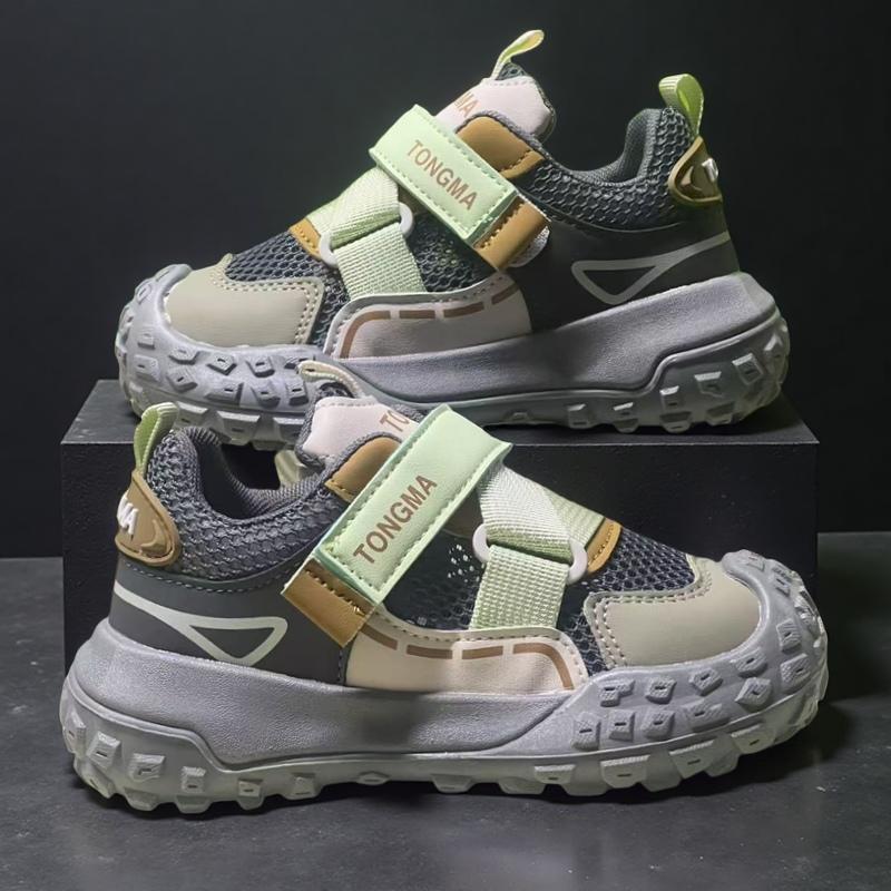 

Students Casual Sports Shoes Flexible Soft Sole Non-Slip Kids Running Shoes Breathable 2025 New Boys Girls Sneakers Comfortable 26 серый