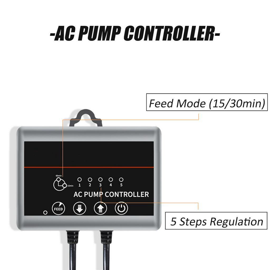 220V 50Hz Akwarium Zbiornik na Ryby Zdalnie Regulowana Pompa Powrotna Sumpa 9000-18000 L/H ABS