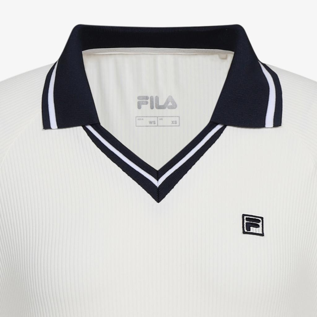 Fila Tennis Collar Ribbed Long Sleeve Tee (Fs263Tl11F001191)