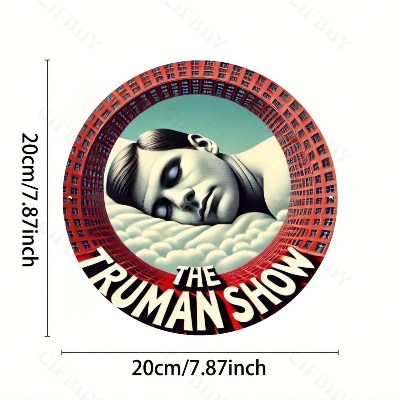 The Truman Show Metal Wall Art 8x8 Inch Aluminum Sign Home Office Decor Gift разноцветный