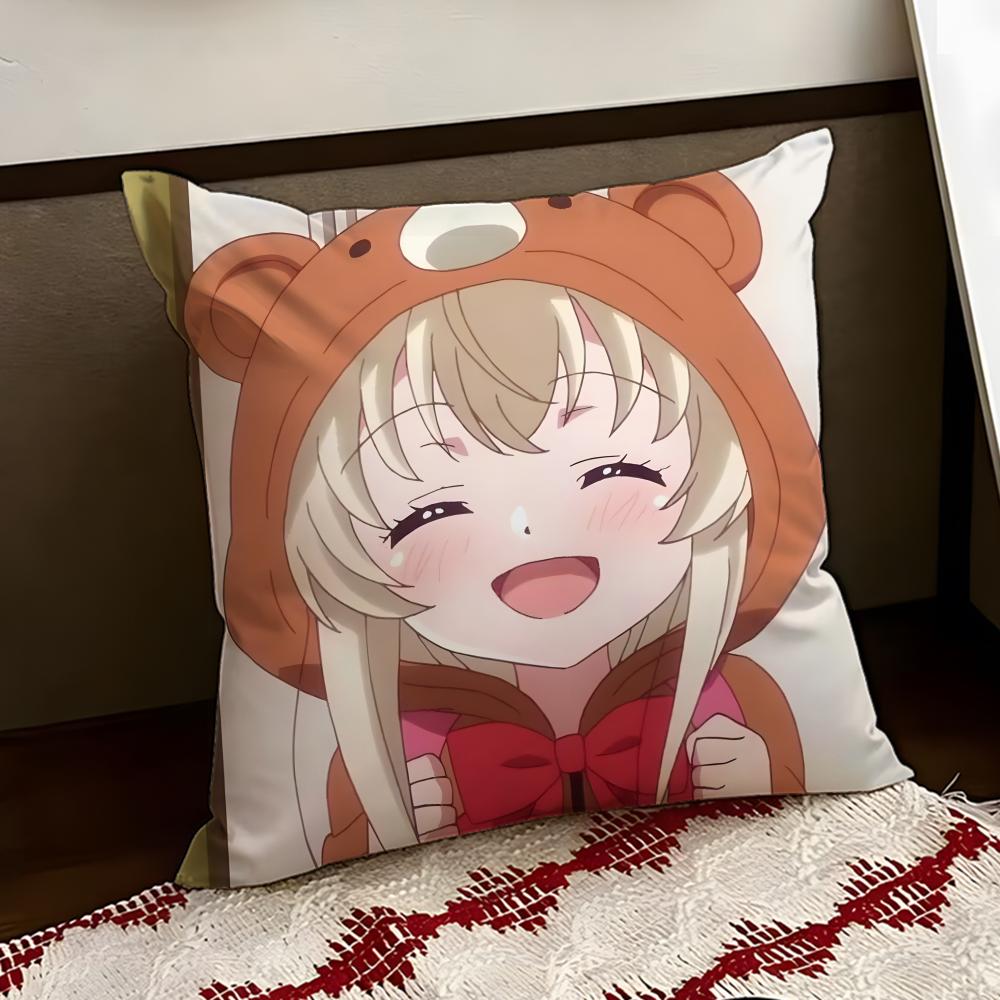 Uchi no Maid ga UUzasugiru Cushion Cover Reversible Soft Durable Pillow Cover Home Car MultiScene Use for Daily Comfort