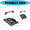 Car Battery Mounting Tray Bracket Kit with Molded Battery Tray Metal Hold Down Rods for Marine Install Support