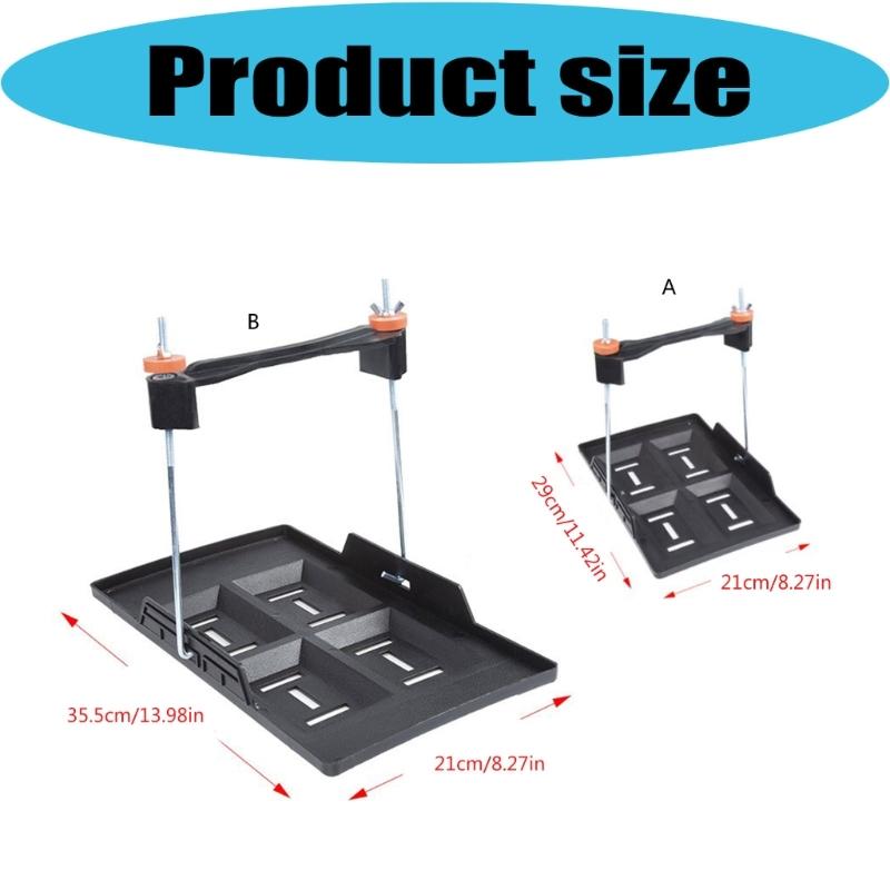 Car Battery Mounting Tray Bracket Kit with Molded Battery Tray Metal Hold Down Rods for Marine Install Support
