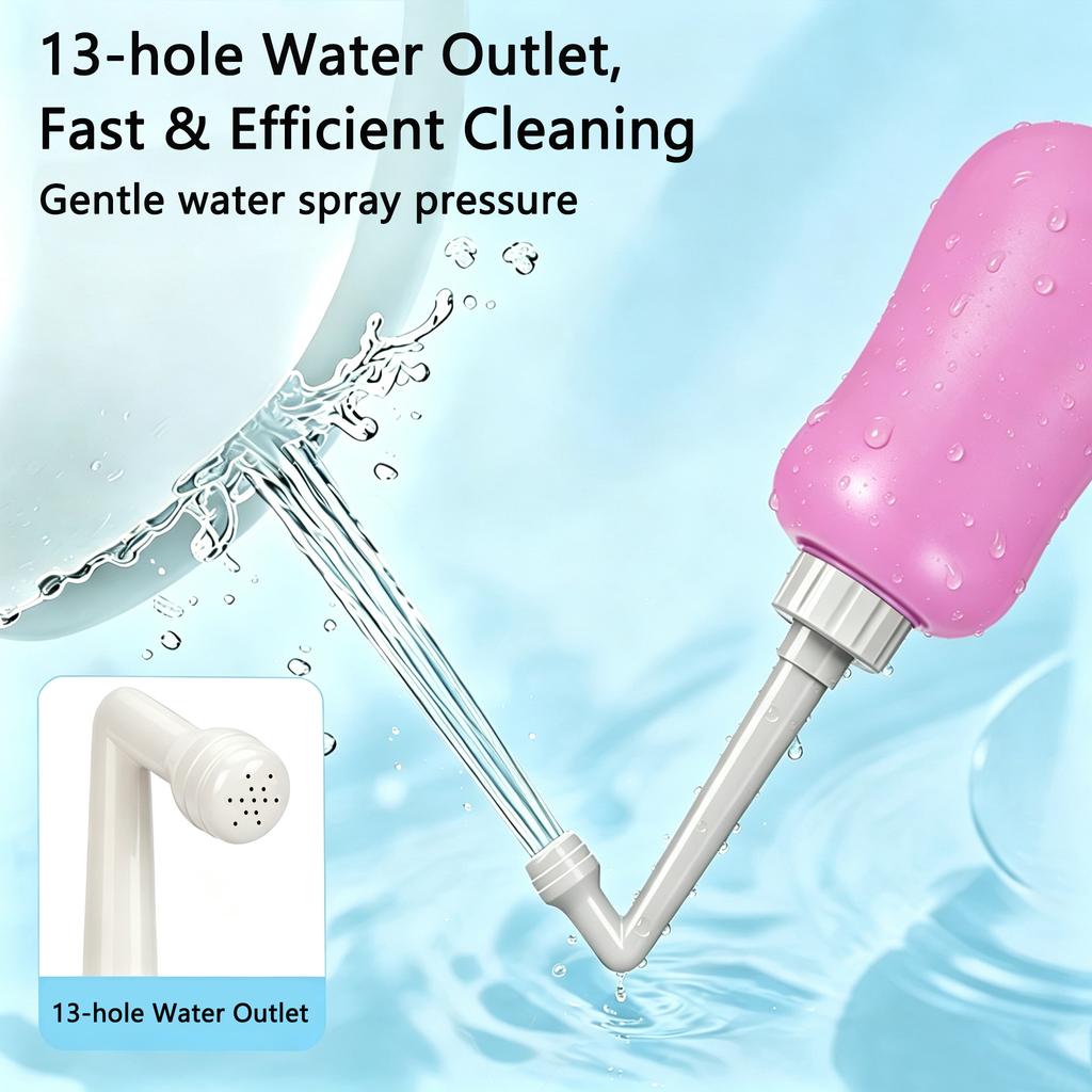 Upside Down Vertical Spray Travel Bidet Perineal Bottle 360ml for Postpartum and Baby Care Cleaning
