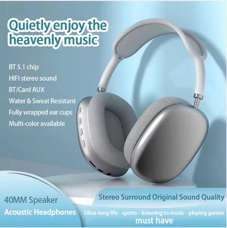 P9 vezeték nélküli Bluetooth fejhallgató kültéri sportjátékokhoz vezeték nélküli fejhallgató mikrofonnal zajszűrős fülhallgató Bluetooth fülhallgató