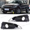 Car Front Bumper Fog Lamp Foglight Trim Cover Frame Shell Cap Bezel Hood Lid For Peugeot 301 2017 2018