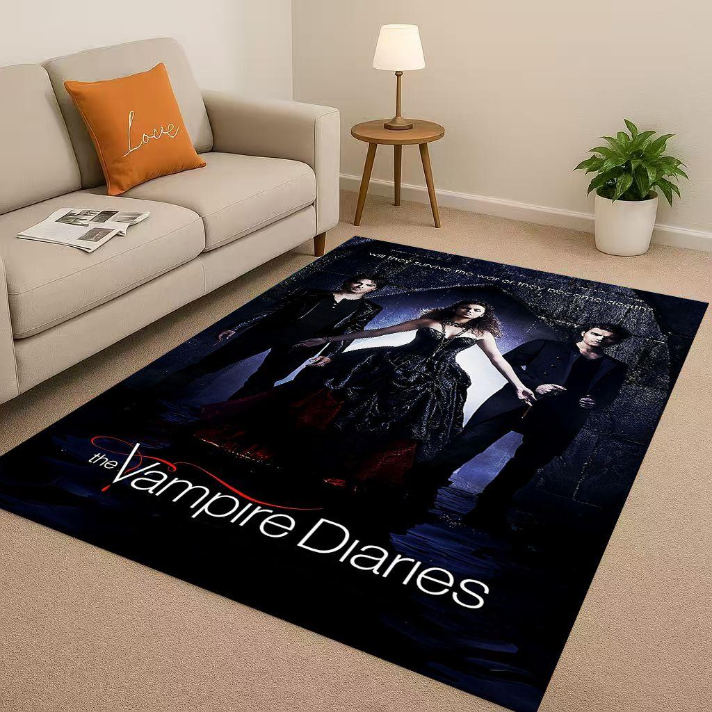 

HD The Vampire Diaries Damon Salvatore TV Living Room Non-Slip Area Rug Soft Carpet for Bedroom Playroom Sofa,Home Decor Doormat 40x60cm( 15x23in )