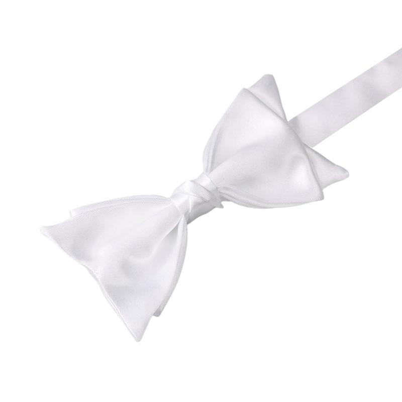 

Черный Белый Однотонный Мужской Шелковый Галстук-Бабочка Свадебные Вечеринки Регулируемые Готовые Галстуки-Бабочки Формальный Смокинг Галстук Аксессуар для Шеи