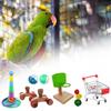 6Pcs Bird Training Toys Chewing Cage Hanging Toy Pet Supplies Skateboard