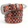 Women's Rhinestone Crystal Belt: Sparkling Diamond Leather Accessory