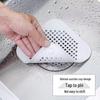 Silicone Kitchen & Bathroom Floor Drain Mat - Hair Blockage Prevention Suction Cup Filter