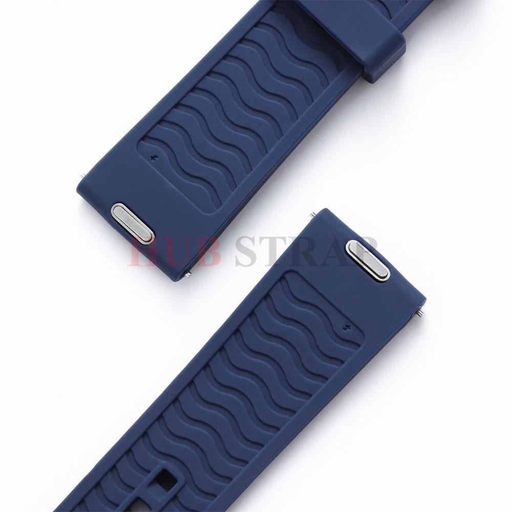 20 22mm Gummi-Uhrenarmband Universelles Armband für Rolex Weiches Silikon Wasserdicht Schnellverschluss Armband Uhrenzubehör
