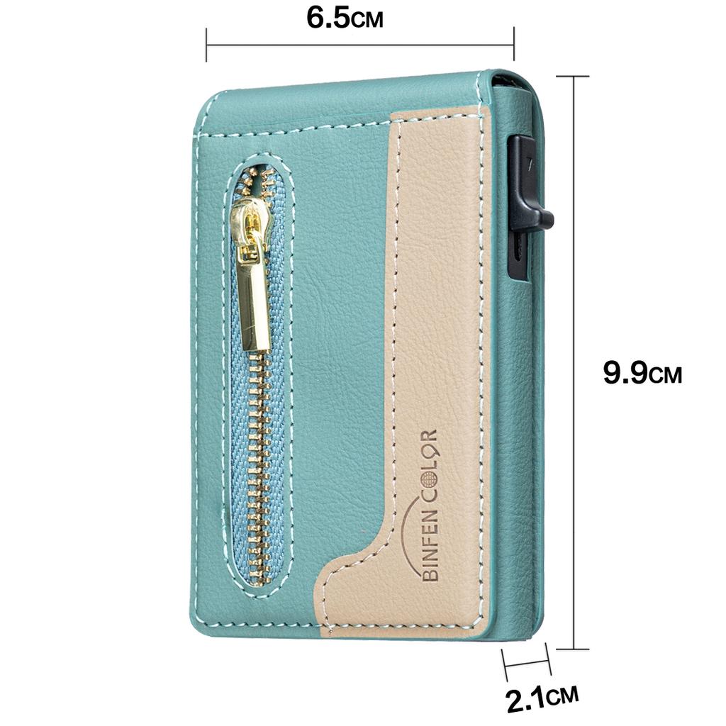 Luxury Business Zipper Magnetic PU Leather Wallet Card Holder For Men and Women Shockproof Slim Fit kickstand Cover