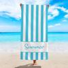 Summer Striped Beach Towel Quick Dry Peach Skin Microfiber Pool Towel Large Decorative Bath Towel For Vacation Travel Swimming