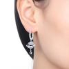 925 Silver Blue Purple Starry Sky Drop Earrings Women Earrings Charm Fashion Versatile Party Jewelry Gifts