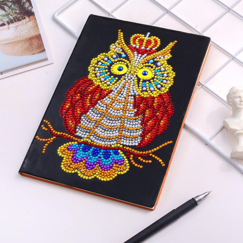 Neues Notizbuch Diamantmalerei Kinder DIY Kreativ Speziell geformter Heller Diamant 50 Seiten Notizbuch Aufkleber Diamant A5 Buch