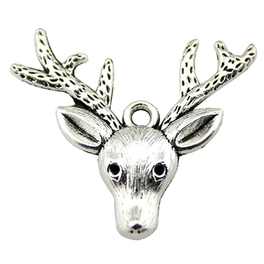 Deer Antler Charms Christmas Day Pendants For Nature Inspired Jewelry