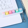 Mechanical Keyboard Switch Keychain 6 Key Toy For Stress Relief, Diy Pressing Sensory Gift For Adults