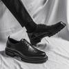 Fashion 2024 New Men Walking Footwear Hot Sale Leather Fashion Casual Shoes Men Lace-Up Male Oxfords Shoes Classic Men Shoes for Wedding