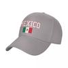 Baseballpet HET ZIT IN MIJN DNA Mexico Vlag Mexicaanse Fans Embleem Coole Fans Wilde Zonneklep Met Klep Verstelbaar Buiten Caps Unisex Dames