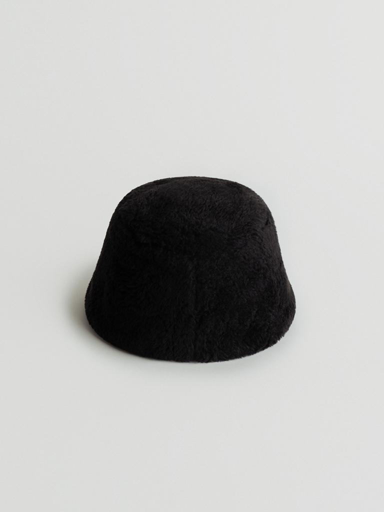 Moia Fur Bucket Hat (Black)