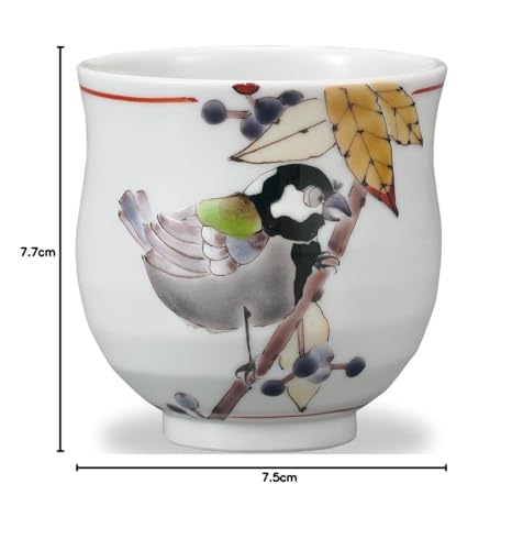 Kutani Ware Iwataya Teacup, Murasaki Shikibu and Shijuusuzume AP7-5029