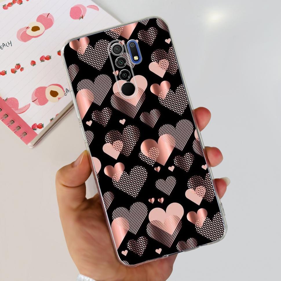 For Xiaomi Redmi 9 2020 Case Cute Cartoon Cover Soft Silicone Phone Case For Xiaomi Redmi 9 Redmi9 ShockProof Bumper 6.53"