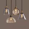Nordic Retro Glass Pendant Light for Kitchen, Bar, Living Room, or Coffee Shop.