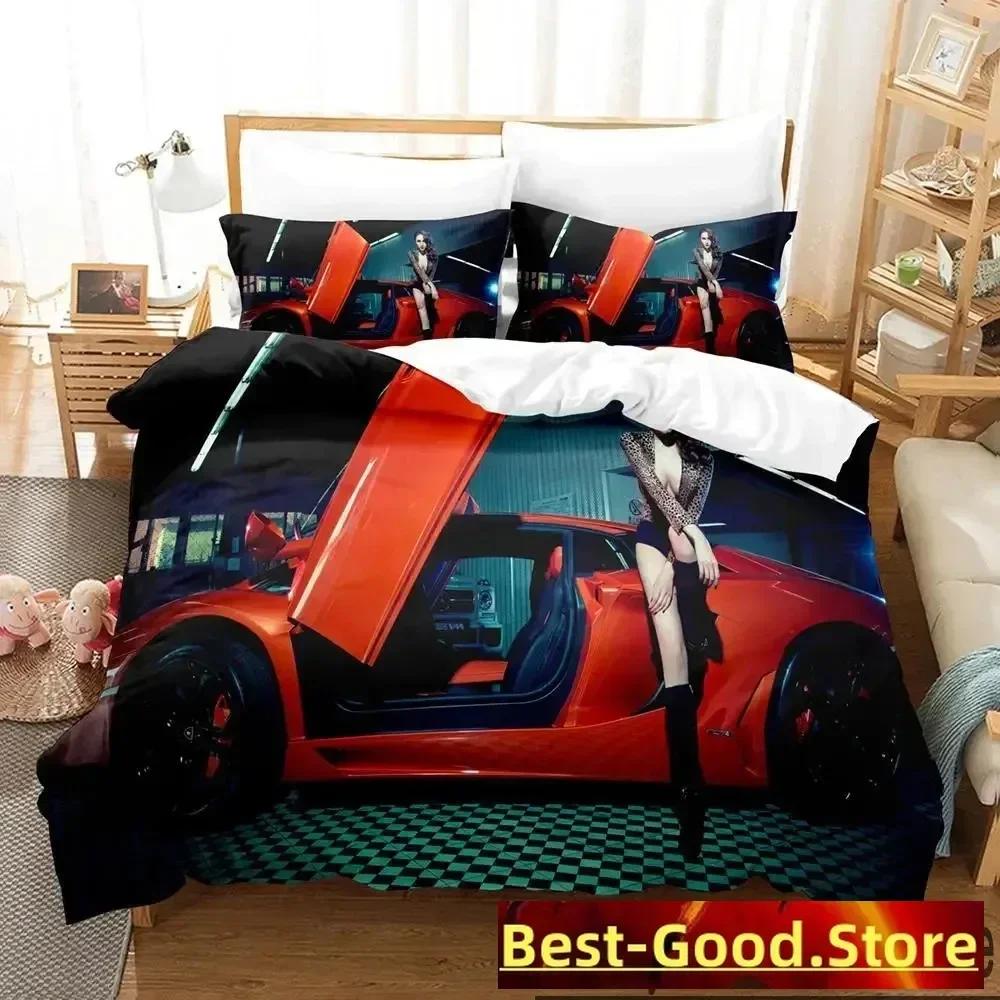 Sexy Y2K Girls Sexy Bedding Set Boys Girls Twin Queen King Size Duvet Cover Pillowcase Bed boys Adult Home Textileextile