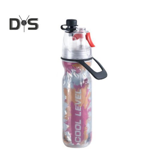 500ML Sports Water Bottle Insulated Bike Water Bottle with Spray Mist Portable Leak-Proof Cold Water Bottle for Gym Cycling Climbing