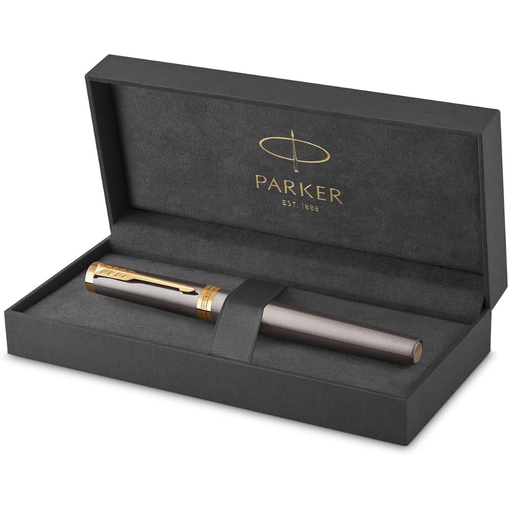 PARKER Parker Fountain Pen, Ingenuity Gray, GT, Fine Print, Gift Box, Gift Present, Premium, Regu...