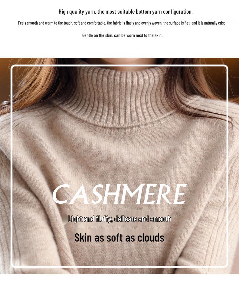 Dámský fleecem podšitý svetr s vysokým límcem