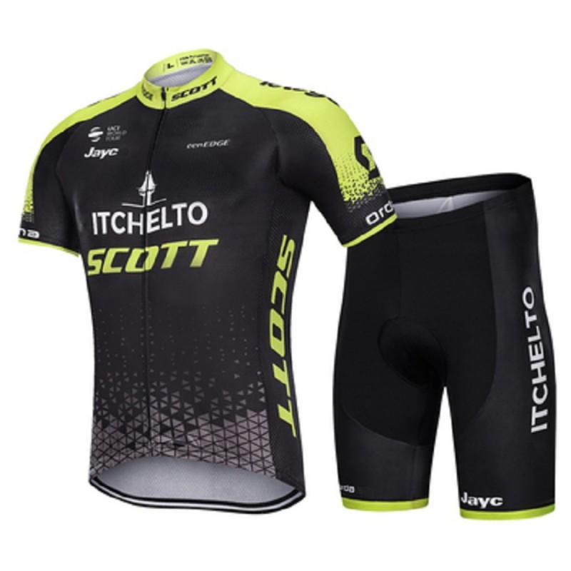 Mens Cycling Jersey Set Short Sleeve Road Bike Outfit Breathable Riding Gear