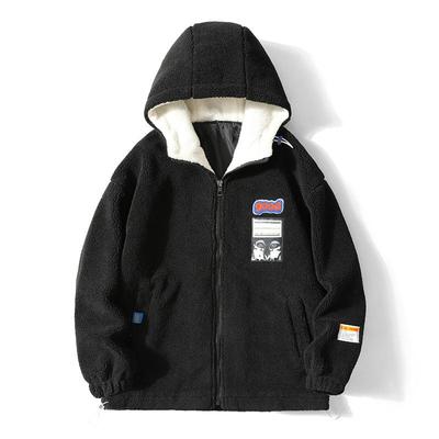 Manteau en laine d'agneau pour homme avec doublure en velours, Veste en coton douillette, Grande taille, Vêtement d'extérieur décontracté tendance Automne/Hiver