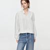 ELLE Women's Casual Lace White Shirt