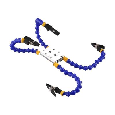 Octopus Design Welding Table Clamp 1-6 Arms Aluminum Alloy Base Welding Fixture Station Adjustable Flexible Arm