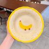 High value fruit croissant dish plate Underglaze color tableware Ceramic plate Dessert plate Vegetable plate Deep plate
