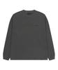 Syupeodeulai Garment Dyed Long Sleeve T-Shirt Charcoal Sduilaq44Chl