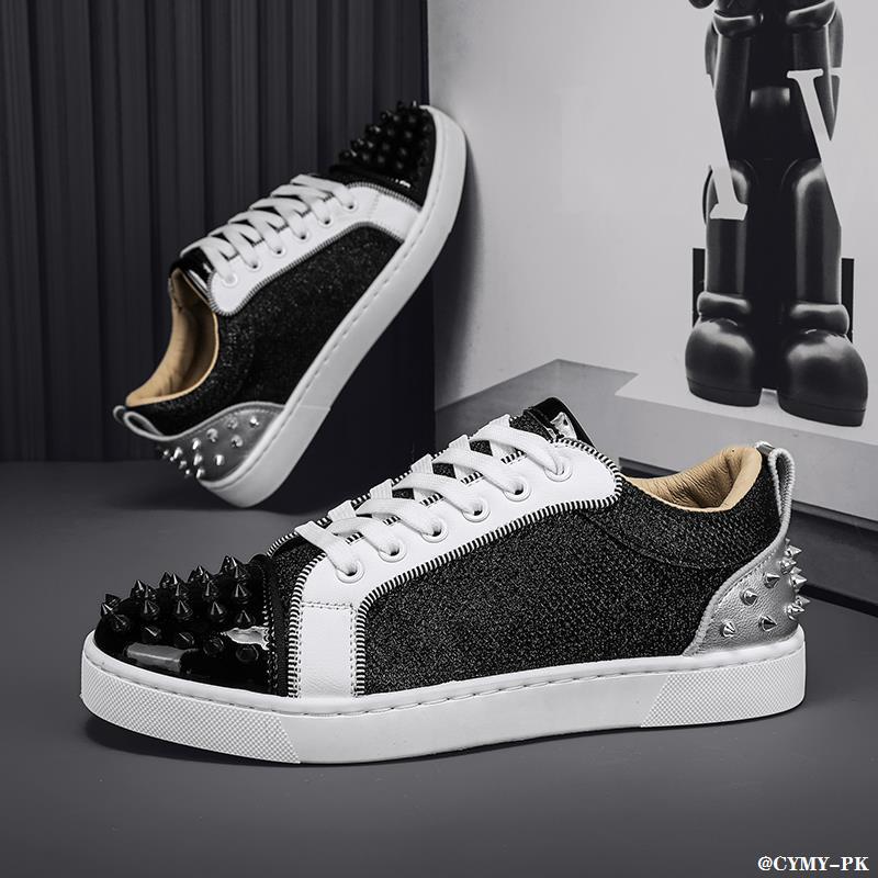 Men's Autumn Casual Rivet Versatile Work Low-top Flat Shoes