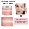 50ml Kollagen Peel-Off Gesichtsmaske mit 50g Kollagen Gelee Creme Hydratisierend Feuchtigkeitsspendend Nacht Wickelmaske Creme