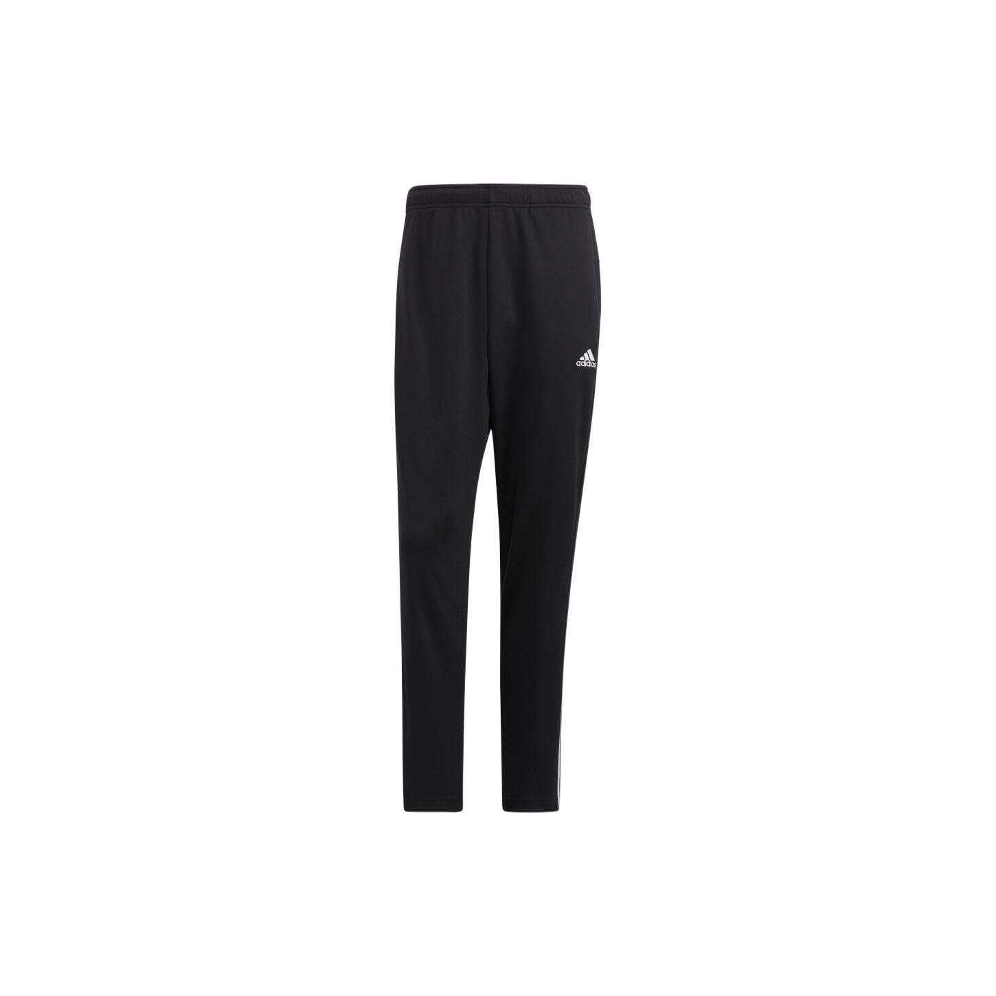 

Adidas Casual Three Stripes Logo Print Sports Long Pants Men Pants Black HM2715 M