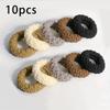 10pcs of Upgraded Wide And Thick Hair Ties, Fashionable for Ponytails And Buns, Made of Durable Elastic That Won'T Dama