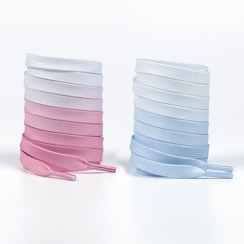 Colorful Gradient Shoelaces for Air Force 1, Skate, and White Casual Shoes (1 Pair)