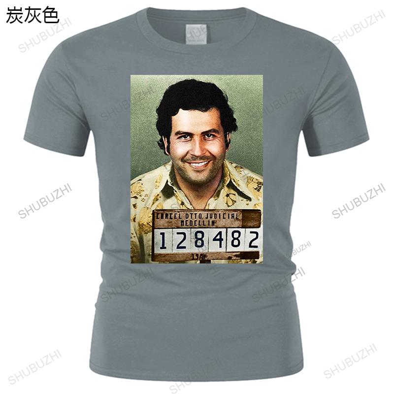 Mens Luxury Cotton Tee-shirts Brand Clothing PABLO ESCOBAR T Shirt Guns Bang Men Women Boy Happy Drugs Christmas Stily Moda
