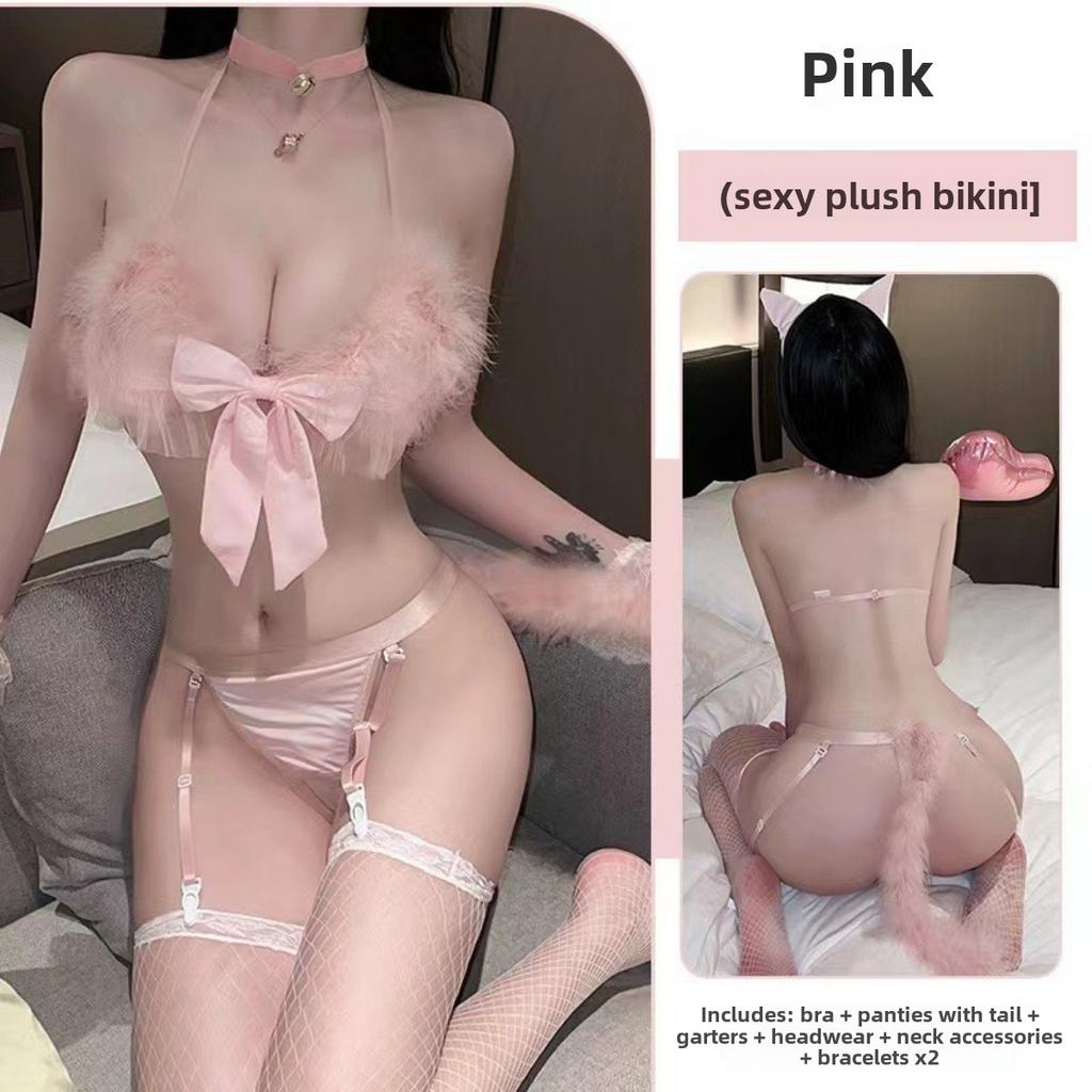 Iepuraș Sexy Crăciun Catwoman Uniformă Seducție Pijama Cosplay