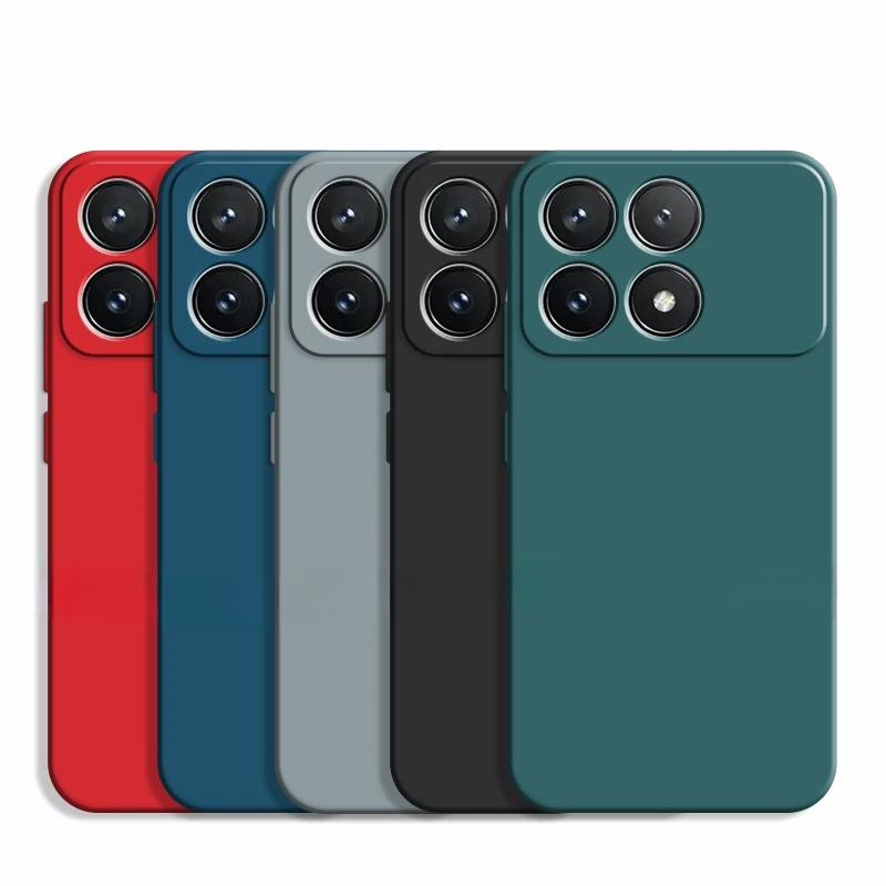 

For Xiaomi Poco X6 Pro Case Xiaomi Poco X6 Pro 5G Cover Luxury TPU Shockproof Liquid Silicone Phone Cover Xiaomi Poco X6 Pro Poco X6 Pro чёрный