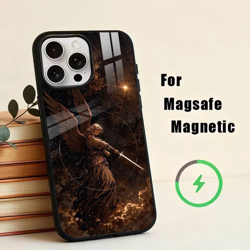 Dark angel  Phone Case For iPhone17,16,15,14,13,12,11 Plus,Pro Magnetic with Magsafe Wireless Charging