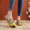 Damen Hausschuhe Blumenmuster Schuhe für Zuhause und Freizeit Indoor-Hausschuhe