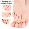 1 Paar Silikon Finger Zehenkappen mit Loch Verschleißfeste Schutzkappen Daumenmanschette für Hühneraugen Blasen Schmerzlinderung Fußpflege