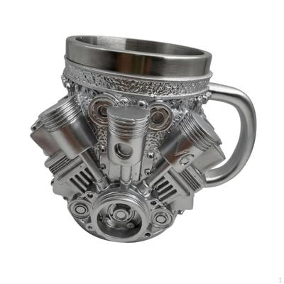 Engine Coffee Mug Car Model Heat Resistant Creative Reusable Drink Cup with Handle for